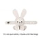 Adjustable Cute Cartoon Bunny Bag Pendant, PU Leather DIY Bag Charm, Solid Color Decoration