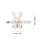 Adjustable Cute Cartoon Bunny Bag Pendant, PU Leather DIY Bag Charm, Solid Color Decoration