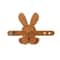Adjustable Cute Cartoon Bunny Bag Pendant, PU Leather DIY Bag Charm, Solid Color Decoration