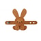 Adjustable Cute Cartoon Bunny Bag Pendant, PU Leather DIY Bag Charm, Solid Color Decoration