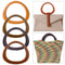 Dshaped Wooden Bag Handle Ring Handbag Handles Replacement DIY Purse Accessories 4