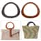 Dshaped Wooden Bag Handle Ring Handbag Handles Replacement DIY Purse Accessories 5