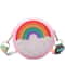 Children Silicone Crossbody Bag Rainbow Donut Small Handbag Baby Girl Adjustable Strap 5