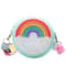 Children Silicone Crossbody Bag Rainbow Donut Small Handbag Baby Girl Adjustable Strap 7