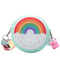 Children Silicone Crossbody Bag Rainbow Donut Small Handbag Baby Girl Adjustable Strap 7
