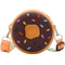 Children Silicone Crossbody Bag Rainbow Donut Small Handbag Baby Girl Adjustable Strap
