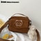 WOMENS Crossbody Bag Cute Bear Embroidered Corduroy Leisure Canvas Bag For Girls 6