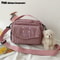 WOMENS Crossbody Bag Cute Bear Embroidered Corduroy Leisure Canvas Bag For Girls 8