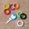 Hollow Silicone Key Cap Covers Topper Key Holder Keyring Rings Organizer Random Colors Key Case 0