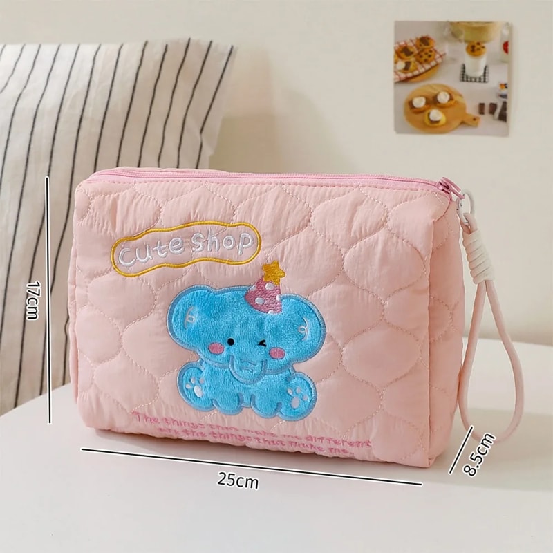 Large Capacity Makeup Bag Portable Cute Cartoon Dog Storage Bag Multifunctional Cosmetic Bag Travel 7