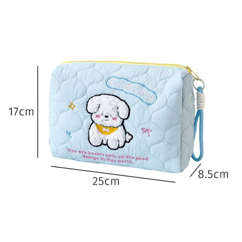 Large Capacity Makeup Bag Portable Cute Cartoon Dog Storage Bag Multifunctional Cosmetic Bag Travel 5