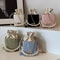Pearl Waist Bag With Fashion Chain Vintage PU Leather Crossbody Bag 0
