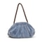 Trendy Soft Faux Fur Shoulder Bag, Pleated Design Women's Plush Hobo Handbag