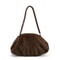 Trendy Soft Faux Fur Shoulder Bag, Pleated Design Women's Plush Hobo Handbag