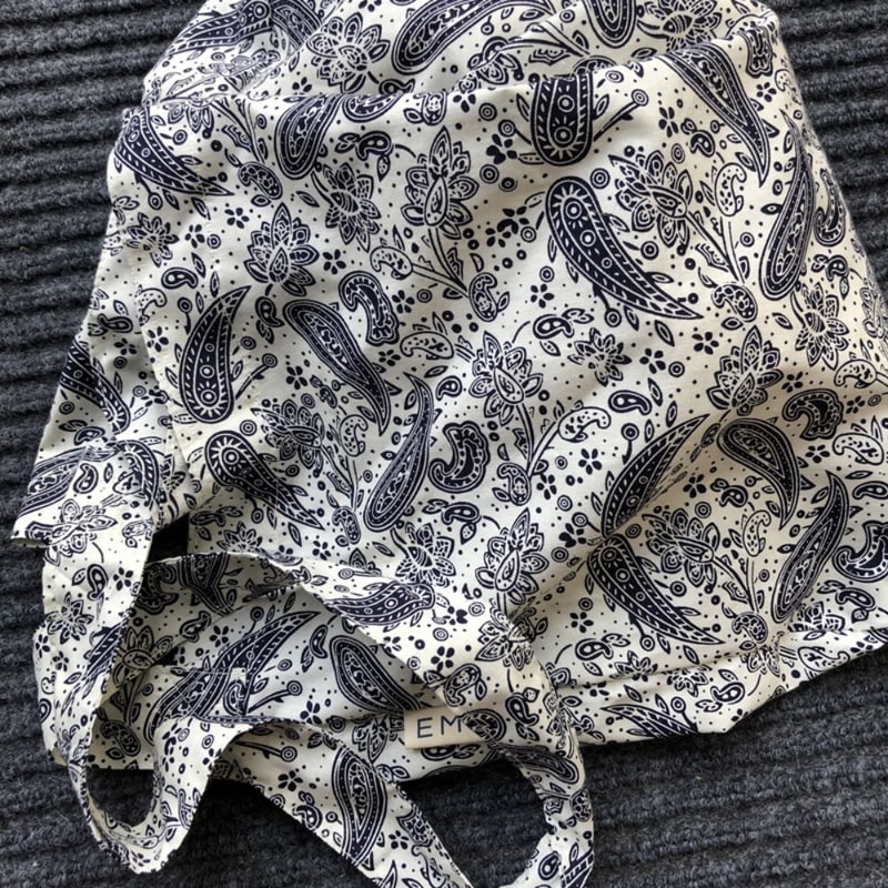 Casual Cotton Shopping Bag Portable Reusable Crossbody Bag HighCapacity Handbags With Bandanna Prin 3