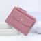 Women Simple Short Wallet Purse, Solid Color PU Leather, Multi-Cards Holder, Coin Purse, Zipper Wallet