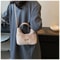 Winter New Luxury Faux Fur Ladies Shoulder Bag Soft Fluffy Female Crossbody Bag Solid Color Plush T