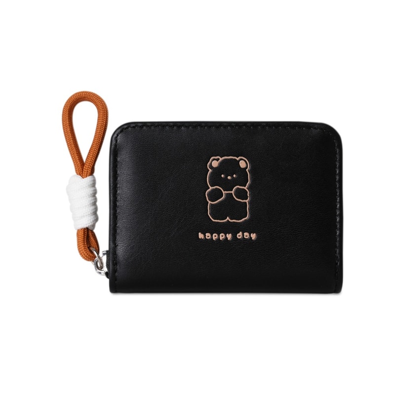 Cute Cartoon Women Wallet Bear Rabbit Cat PU Leather Coin Purse Short Wallet for Everyday Use