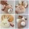 Design Multicolor Cartoon Animal Purse Keychain, Bear Rabbit Dog Coin Bag, Earphone Case Pendant