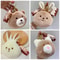 Design Multicolor Cartoon Animal Purse Keychain, Bear Rabbit Dog Coin Bag, Earphone Case Pendant