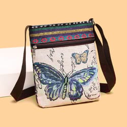 women square small canvas embroidered phone shoulder bag retro ethnic style crossbody messenger handbags for travel