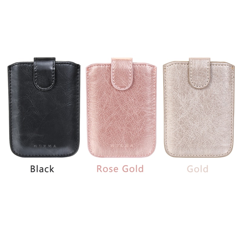 Universal Phone Card Holder with 5 Card Pockets, PU Leather Wallet for Men and Women