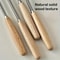 Whisk With Solid Wood Handle Mini Stainless Steel Egg Beater For Blending And Beating Kitchen Milk 2