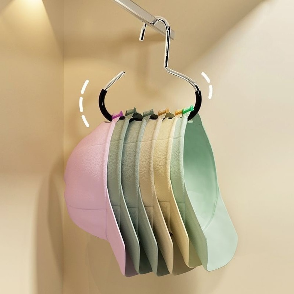 Durable Circle Ring Hat Hanger Non-Slip Hat Storage Hook, Scarf Towel Organizer