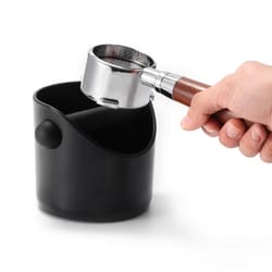 mini anti slip coffee knock box, shock-absorbent espresso grounds waste bin, cafe barista tools