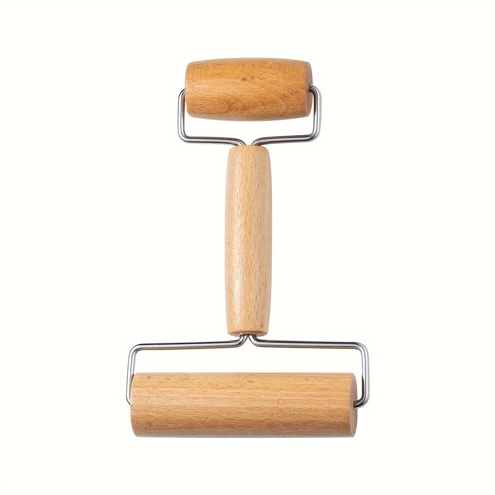 Double Dough Roller For Pottery Ceramic Polymer Clay Wooden Roller For Diamond Rhinestone Embroider 4