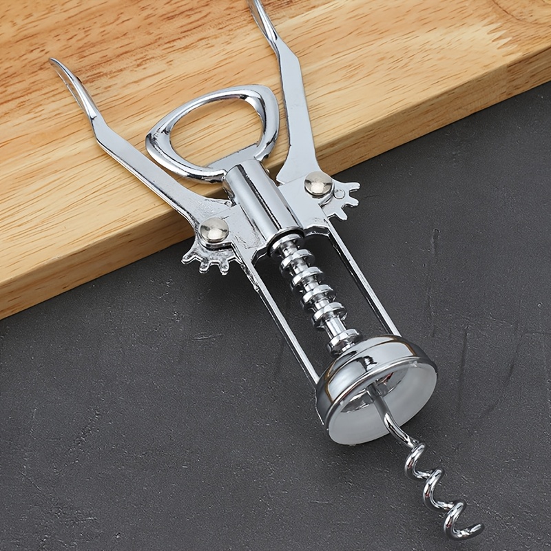 Wine Opener Stainless Steel Red Wine Opener Wing Type Corkscrew For Easy Bottle Opening 2
