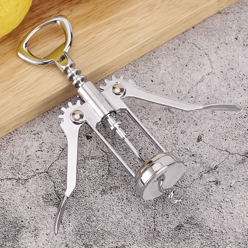 Wine Opener Stainless Steel Red Wine Opener Wing Type Corkscrew For Easy Bottle Opening 3