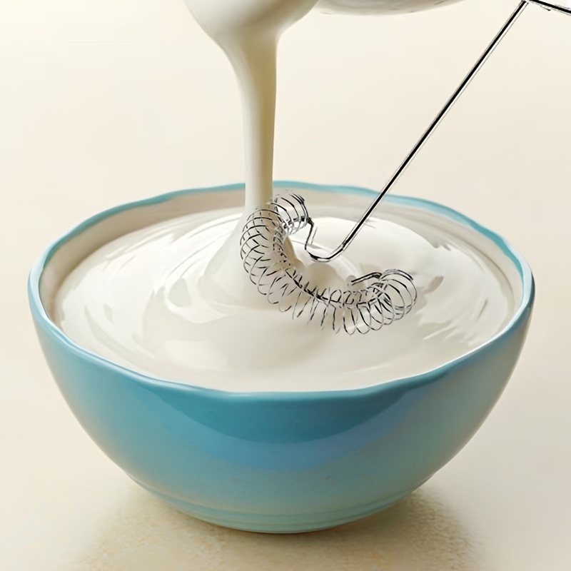 Stainless Steel Spring Egg Beater Mini Whisk Milk Frother Cooking Tool 2