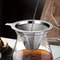 Stainless Steel Coffee Funnel Double Layer Fine Mesh Reusable Coffee Filter Durable Coffee Accessor 4