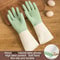 Durable Wearresistant Dishwashing Gloves Kitchen Rubber Gloves Twocolor Waterproof Gloves For Clean 1