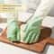 Durable Wearresistant Dishwashing Gloves Kitchen Rubber Gloves Twocolor Waterproof Gloves For Clean 2