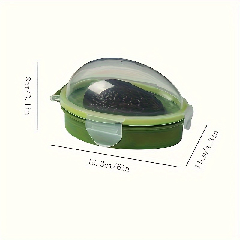 Kitchen Food Storage Box, Avocado Space Saving Container, Vegetable Organizer