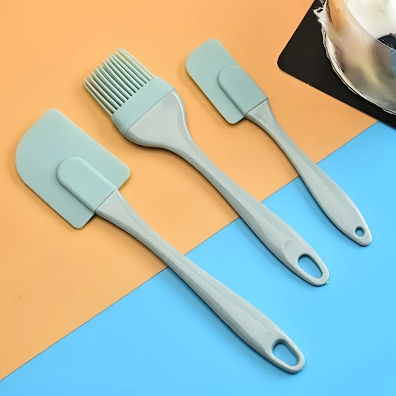 Cream Scraper Silicone Kitchen Tool AllInOne Spatula Bread Cake Butter Mixer Brush 2