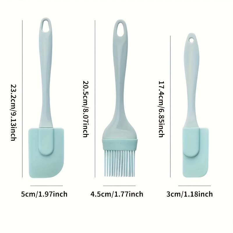 Cream Scraper Silicone Kitchen Tool AllInOne Spatula Bread Cake Butter Mixer Brush 5