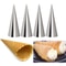 Kitchen Stainless Steel Baking Cones, Horn Pastry Roll Cake Mold for Croissants, Spiral Baked Croissants Tubes