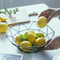 Wire Fruit Bowl, Iron Mesh Woven Basket for Kitchen Countertop, Vegetable Holder, Decorative Fruit Basket for Snacks