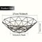 Wire Fruit Bowl, Iron Mesh Woven Basket for Kitchen Countertop, Vegetable Holder, Decorative Fruit Basket for Snacks