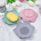Soap Box Lotus Shape Nonslip Silicone Draining Soap Tray Bathroom Soap Dish 0
