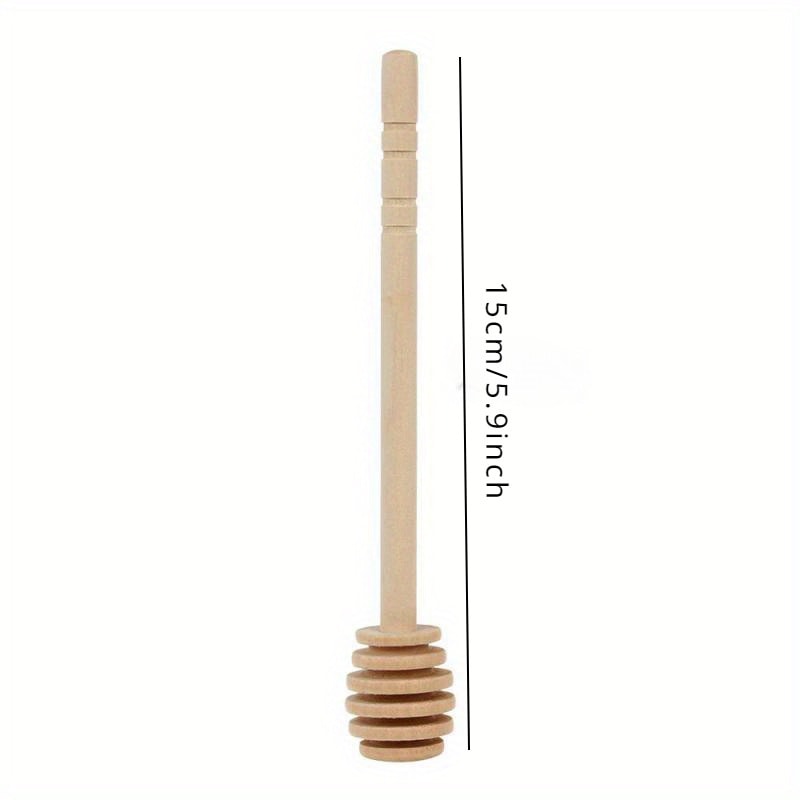 Wooden Stir Bar For Honey Jar Mini EcoFriendly Spoon Long Handle Mixing Stick Kitchen Dessert Tool 5