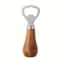 Portable Stainless Steel Bottle Opener Wood Handle Drink Cap Lid Beer Bottle Opener Easy To Carry K 4