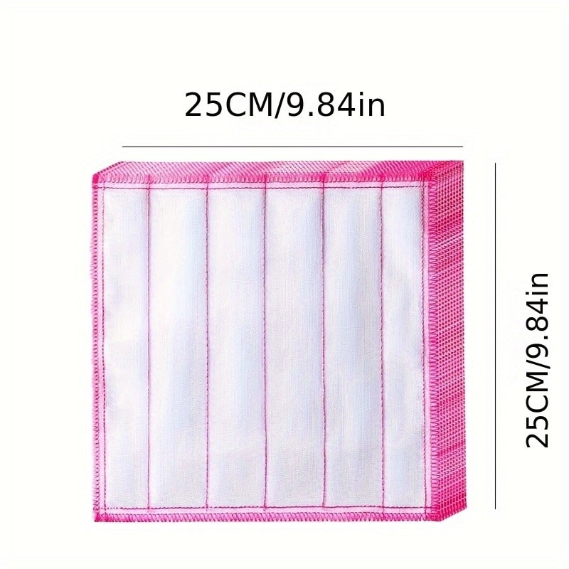 Reusable Wood Microfiber Encrypted Dish Cloth 5 Layers Of Cotton Plant Fiber Degreasing Easy Cleani 5