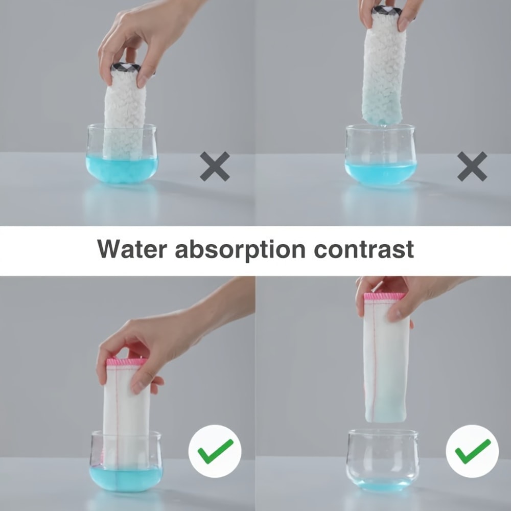 Reusable Wood Microfiber Encrypted Dish Cloth 5 Layers Of Cotton Plant Fiber Degreasing Easy Cleani 4