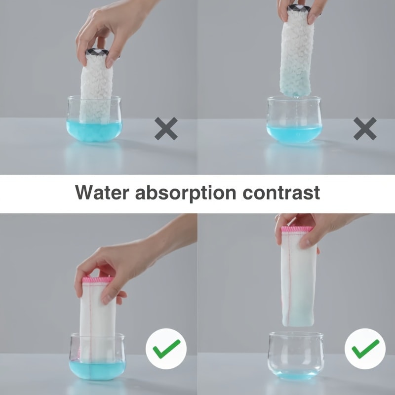 Reusable Wood Microfiber Encrypted Dish Cloth 5 Layers Of Cotton Plant Fiber Degreasing Easy Cleani 4