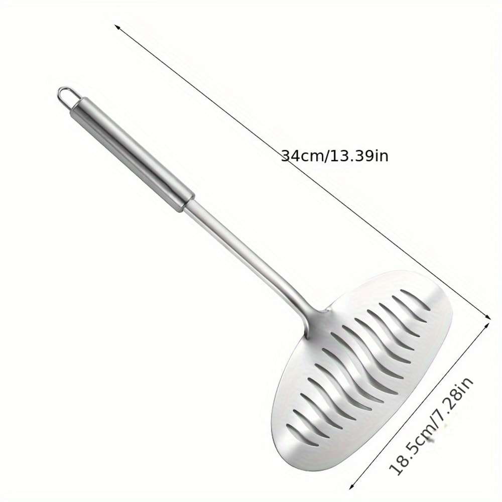 Stainless Steel Cooking Utensils Set Kitchen Shovel Fish Turner Soup Spoon Pasta Server Strainer To 4