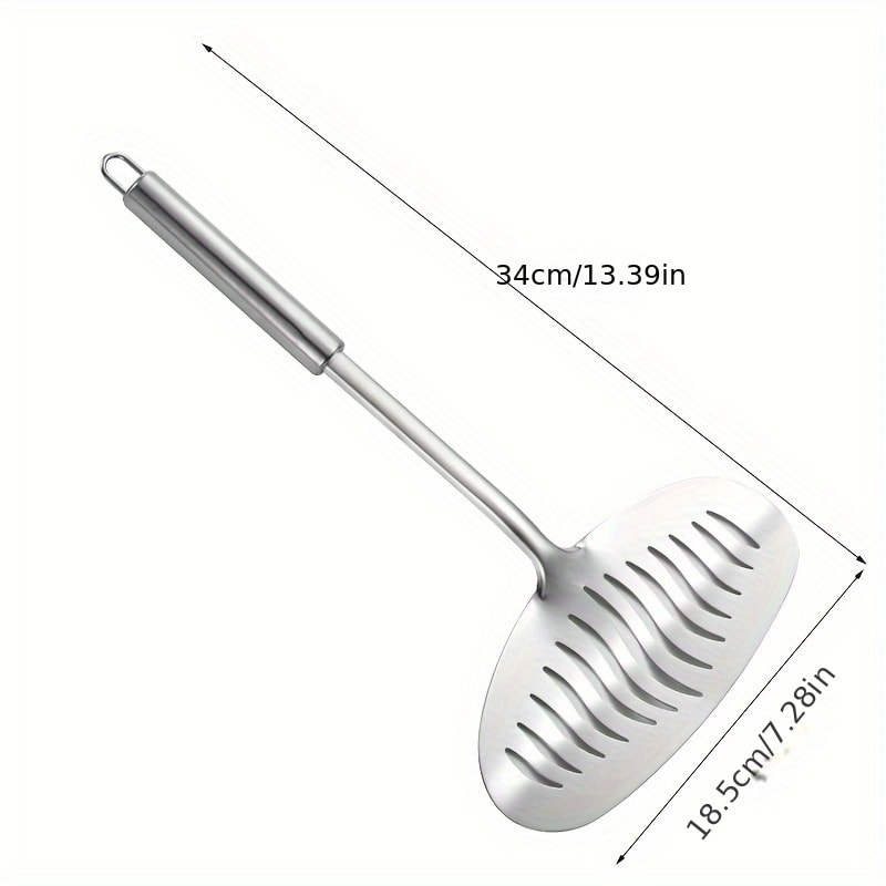 Stainless Steel Cooking Utensils Set Kitchen Shovel Fish Turner Soup Spoon Pasta Server Strainer To 4